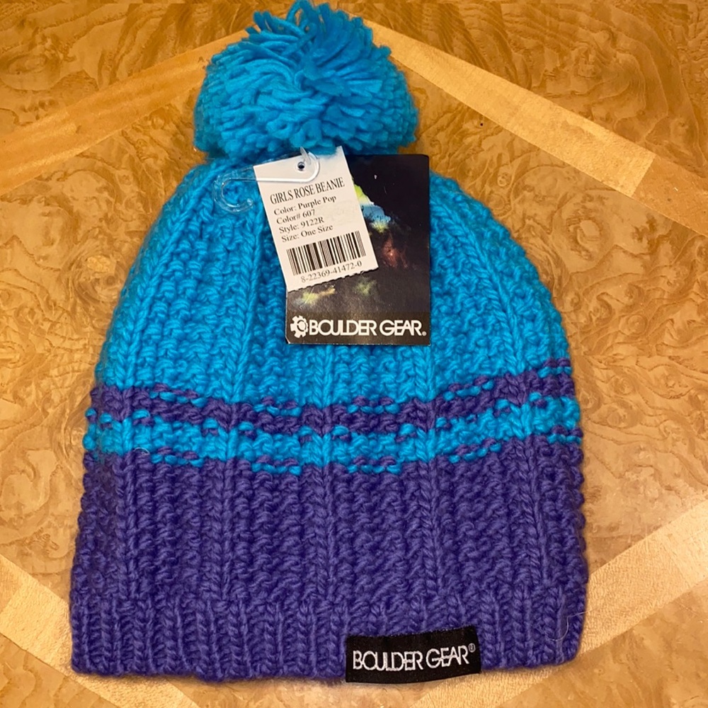 NWT!! Boulder Gear Girls Rose Beanie One Size